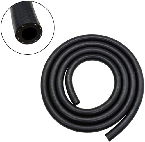 YSIL 5/32(4mm) ID×0.43(11mm) OD 10FT NBR Rubber Fuel Line Hose Transmission Push on Lock Hose Tube for Fuel Systems Engines 300PSI