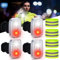 BORDEAG LED Clip Lampe, 4 Stück Stirnlampe LED mit Reflektorbänder, Brustlampe USB Wiederaufladbar mit 5 Lichtmodi, LED Kleinstirnlampe, Sicherheitslicht für Joggen Laufen Klettern Camping Angeln