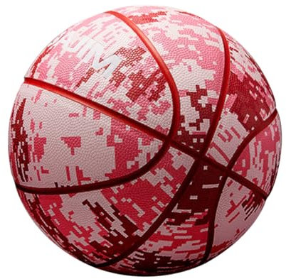 HONMEET 1Stk Basketball basketack badketball draussen Spielball Trainingsbälle Jugendstraße Wettkampfbälle Entwässerungskorb Wettkampfzubehör kreatives für Freund Pu Rosa