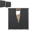 Outsunny Lot de deux housses de protection pour range bûches, housses pour porte-bûches de bois de chauffage, pour support de bois de chauffage XXL 185 x 70 x 185 cm, toile Oxford 600D, noir