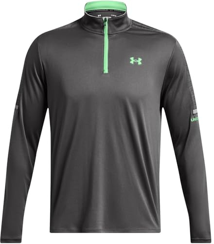Under Armour Mens Tech Ut Quarter Zip Fleece Top Grey XXL