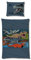 Familando Warme Dino Bettwäsche 2tlg. Set | Kinderbettwäsche 135x200 80x80 cm mit Reißverschluss | extra weich | Microfaser Kuschel-Bettwaesche (Jurassic World, 135x200)