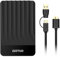 YOTUO Disque dur externe portable d'extension USB 3.0 USB-C pour PC, Mac, ordinateur de bureau, ordinateur portable, PS4, PS5, Xbox One X/S, Xbox 360, Xbox Series X/S, bureau et jeux (noir, 750 Go)