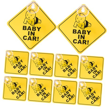 MAGICLULU 10pièces Lot de Autocollants pour Vitres De Voiture à Ventouse pour Amovibles Et Résistants Peinture