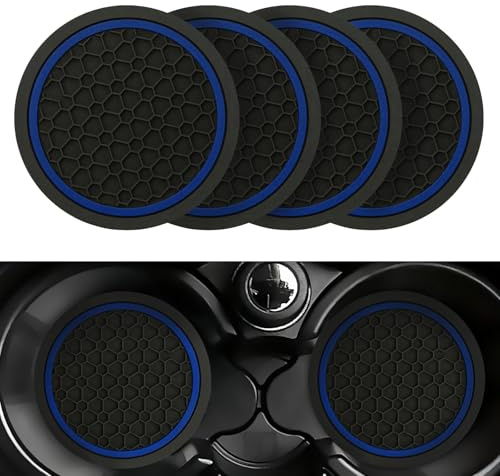 4PCS Car Cup Holder Coasters,2.75 Inch Anti-Slip Car Coasters