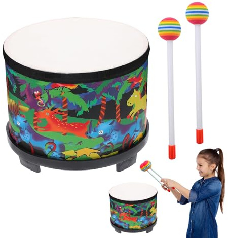 Schlaginstrument für Babys: Holztrommel mit lustigen Klängen für Kinder, pädagogisches Musikspielzeug, ideal für musikalisches Lernen, Geburtstag, fördert die Entwicklung