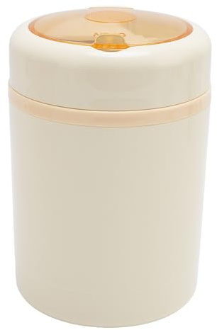 Yinhing Fiambrera Eléctrica USB Calentador de Alimentos Portátil Acero Inoxidable 304 60 °C Temperatura Constante Fiambrera con Calefacción Aislada a Prueba de Fugas de 600 Ml con (Beige)