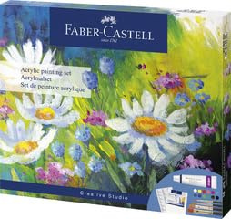 FABER-CASTELL Kit de peinture acrylique, 18 pièces - OEM 379280