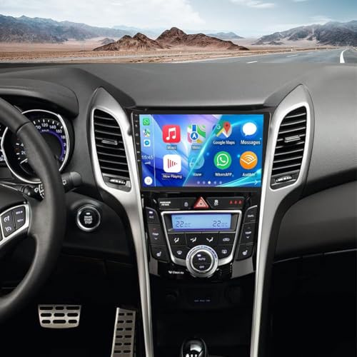 Radio Android de 15 con actualización a 4G/64G para Hyundai I30 GD (2012-2017), Pantalla táctil HD de 9, estéreo 2 DIN, CarPlay, Android Auto, navegación GPS, Bluetooth, SWC.