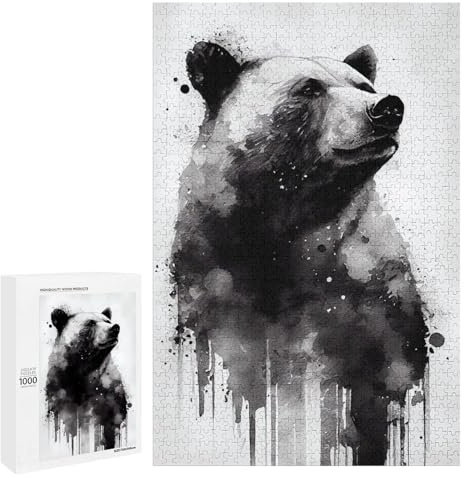 Puzzles Für Erwachsene 1000 PCS Bear White Puzzles Für Erwachsene – Entspannungsspiele, Wanddekoration, Geschenke Für Freunde Und Familie 1000 PCS