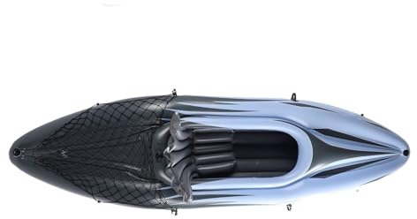 Generic Aufblasbares Kajak für 1 Person, Tragbares Aufblasbares Kanu Zum Angeln, Langlebiges, UV-beständiges PVC, 274 cm