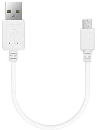Geekria QuickFit Câble de Charge Micro-USB pour Casque Bose QC35, SoundLink, Solo2.0, Solo3, Sony MDR-XB950BT et Plus Blanc Product Name