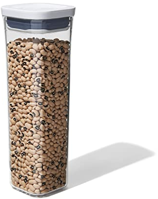 OXO Good Grips POP-Behälter – luftdichte, stapelbare Aufbewahrungsbox mit Deckel für Lebensmittel – 0,8 l für getrocknete Bohnen und mehr