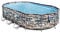 Bestway 56719-3 Set Piscina Fuori Terra Power Steel Comfort Jet da Ovale 610x366x122 cm