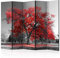 murando Raumteiler Foto Paravent Baum Natur 225x172 cm beidseitig auf Vlies-Leinwand Bedruckt Trennwand Spanische Wand Sichtschutz Raumtrenner Home Office Landschaft c-B-0450-z-c