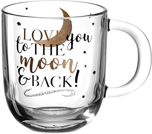 LEONARDO HOME 046450 EMOZIONE Tasse 400 ml mehrfarbig 'Love you to.' 4er-Set, Glas
