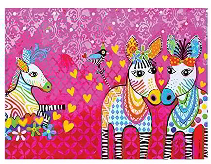 Maxwell & Williams GX0122 Love Hearts Tiermotiv Geschirrtuch mit Tiger Tiger Design, 100% Baumwolle, Rot, 50 x 70 cm, Waschmaschinenfähig