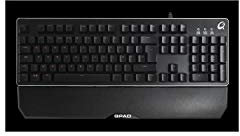 Qpad MK-40 Pro Gaming Membranical Keyboard, Aluminio, LED Backlit, French Layout