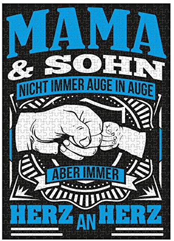 Spaß Kostet Puzzle 1000 Teile mit Poster Mama & Sohn 50 x 70 cm Mutter Junge Geschenke