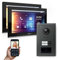 Goliath Hybrid | IP | Full-HD Video Türsprechanlage | App | 2-Fam | 2 x Full-Touchscreen 10 | Aluminium Unterputz Türstation | + RFID | 180° Ultra-Weitwinkel | AV-IPS-635