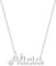 Collier Prénom en Acier Inoxydable - Pendentif Nom Personnalisé Argent ou Or - Collier Femme - Cadeaux Personnalisés pour Femme (Alicia-Argenté)