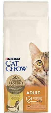 Purina Cat Chow Pienso para Gato Esterilizado Adulto con Pavo, saco de 15kg