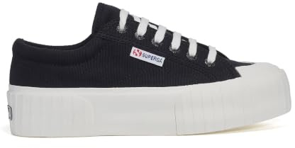 Superga Damen 2631 Stripe Plateau-Sneaker