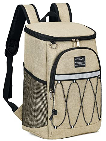 Rucksack Kühlrucksack 26 Dosen isoliert auslaufsicher für Damen Herren Strand Camping Picknick Angeln Wandern Mittagessen Rucksack Wasserdicht Kühler