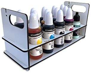 Silu- Vallejo Set Acuarelas profesionales y Mascara Liquida mas Organizador de pinturas, Pack de Iniciación para Principiantes y Profesionales