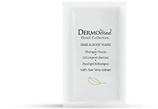 DERMOMED 600 bustine flowpack Hair & Body wash Shampoo Doccia da 10 ml.- Linea cortesia/Set per Hotel, B&B, SPA