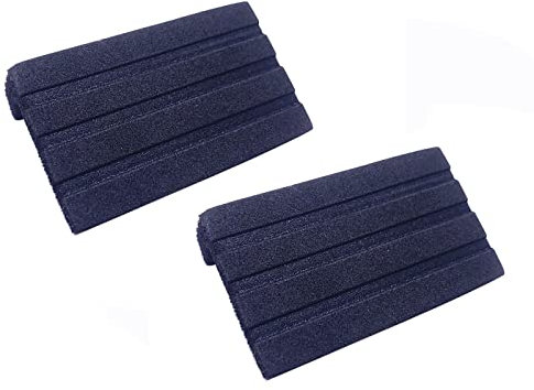 Jiayouy Bass Drum Hoop Guard Neopren Schaumstoff Hoop Protector Schwarz (2 Stück/Packung)