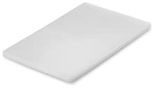 METRO Professional Tagliere, Polietilene ad Alta densità (HDPE), con Piedini Antiscivolo, Rettangolare, Bianco