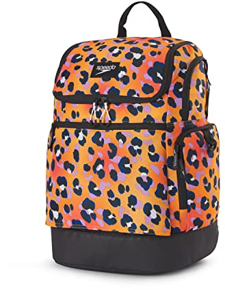 Speedo Uni-Erwachsene Large Backpack 35-Liter Teamster 35 Liter, 2.0 Cheetah Orange Pop, Einheitsgröße
