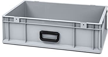 PROREGAL Eurobox NextGen Portable Uno | HxBxT 17x40x60cm | 34 Liter | Eurobehälter, Transportbox, Transportbehälter, Stapelbehälter