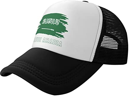 Damen Herren Trucker Kappe Saudi-Arabien-Flagge Saudi-Araber Hip-Hop-Hut Reine Farbe Baseball Kappe Mütze Mode Outdoor Hut Für Sport Draussen Reisen