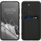 kwmobile Housse Compatible avec Samsung Galaxy S23 Coque - Housse de téléphone avec Compartiment Carte en Silicone - Noir