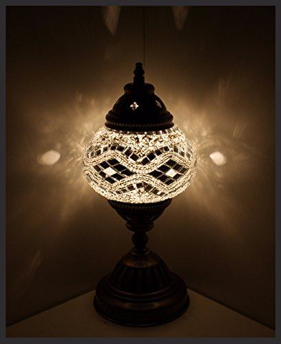 Samarkand - Lights Mosaiklampe Mosaik - Tischlampe M Stehlampe orientalische marokkanische türkische mosaik lampe/Silber