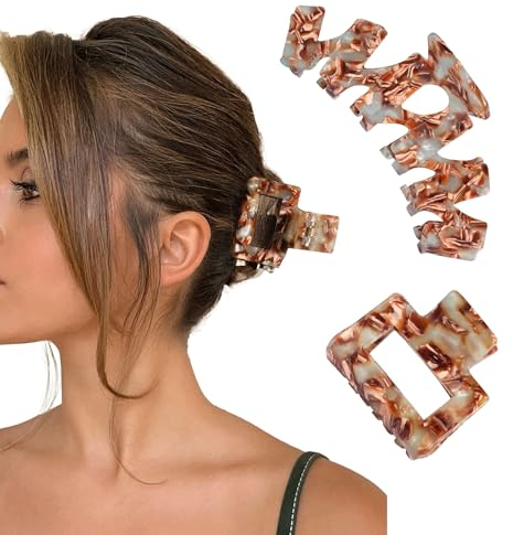 Joo&Rind Haarklammer Groß für Dickes Haar, Rutschfest Haarspangen, Starker Halt Krallenklammern für Mädchen, Hair Claw Clip mit breitem Griff, Haar-Styling-Zubehör, Haarschmuck Damen