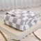 DREAMLANDING Schachbrettdecke, kariert, Schachbrett, Gingham-Überwurf, Decke, flauschig, gemütlich, dick, warm, weiche Mikrofaser, kariert, Decke für Heimdekoration, Bett, Sofa, Couch (graues Karo,