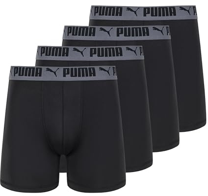 PUMA herr 4 Pack Active Stretch Boxer Briefs Boxerkalsonger
