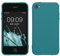 kwmobile Hülle kompatibel mit Apple iPhone 4 / 4S Hülle - weiches TPU Silikon Case - Cover geeignet für kabelloses Laden - Petrol matt