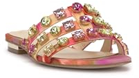 Jessica Simpson Damen Detta Sandale mit Absatz, Pink Red Combo, 39 EU