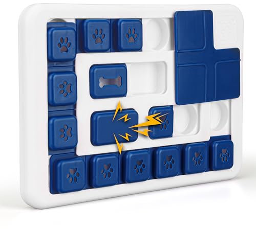 BELLE VOUS Juguete Interactivo para Perro - Juego de Inteligencia para Perros Grandes Medianos y Pequeños - Juguetes Interactivos de Puzzle Antiestres - Juegos para Mascotas