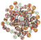 HOODANCOS Halloween-schmuck-edelsteine 100 Stück Runde Glas-edelsteine Bastelzubehör