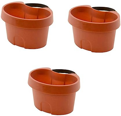 BESPORTBLE 3pièces Pots De Fleurs Muraux Ajustables De Jardinières Suspendues pour Plantes Intérieures Et Extérieures