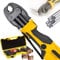 HTIANMM Pro Press Tool Kit, elektrische wiederaufladbare Kupfer-Edelstahl-Rohrverschraubungs-Crimpzange mit DN15, DN20, DN25 Pro Press Backen und 2 Batterien,2series