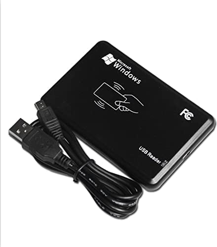 AOAMZ RFID Reader ID Kartenlesegerät Berührungslose Kartenleser Card Reader 125KHz mit USB Schnittstelle mit 5pcs EM4100 / TK4100 Schlüsselanhänger