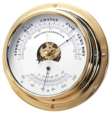 Barometer, Thermometer, Hygrometer, Thermometer-Hygrometer, römische Uhr und Barometer mit eingebautem Hygrometer und Thermometer-Barometer