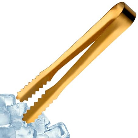 Pinzas de servir pequeñas, pinzas pequeñas de metal - Clips pequeños para terrones de azúcar,Gadget de cocina Pinza de hielo de acero inoxidable con dientes, pinzas para terrones de azúcar