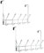 simplywire – Pack of 2 - Over Door Coat Rack - 10 Hooks – Chrome